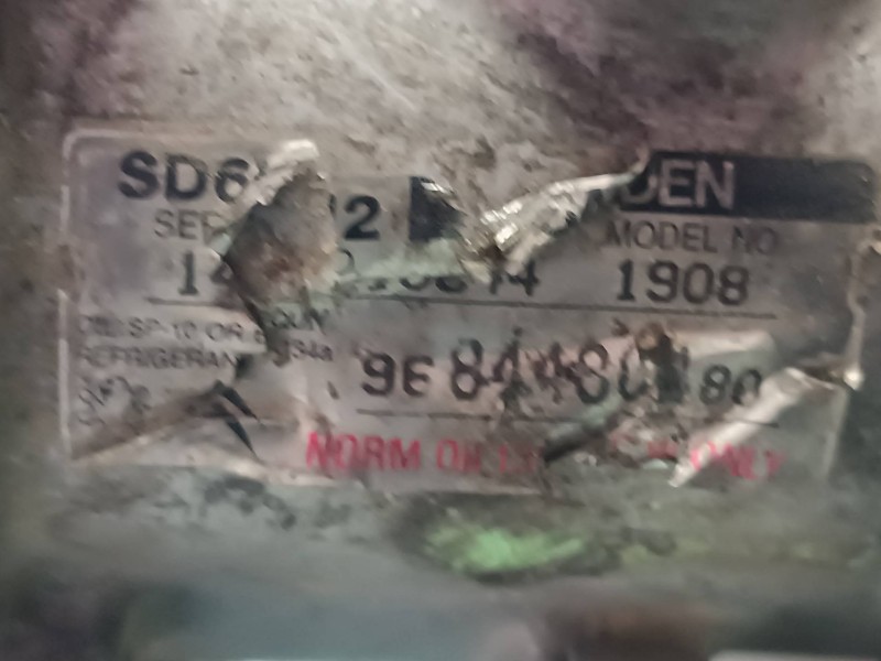 Recambio de compresor aire acondicionado para citroen c3 1.4 hdi audace referencia OEM IAM 9684480480 SD6V12 SANDEN