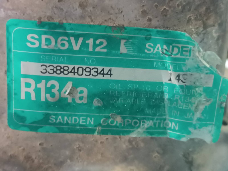 Recambio de compresor aire acondicionado para citroen c3 1.4 hdi satisfaction referencia OEM IAM SD6V12 SD6V12 SANDEN