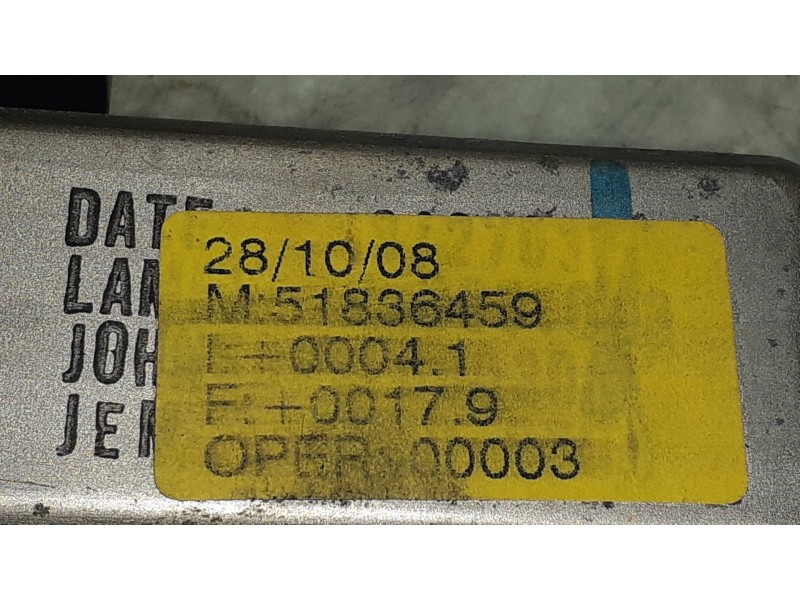 Recambio de elevalunas delantero derecho para fiat bravo (198) 1.6 16v dynamic multijet (77kw) referencia OEM IAM 51836459  