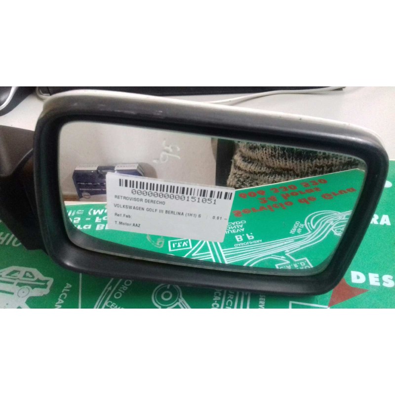 Recambio de retrovisor derecho para volkswagen golf iii berlina (1h1) s referencia OEM IAM   ELECTRICO