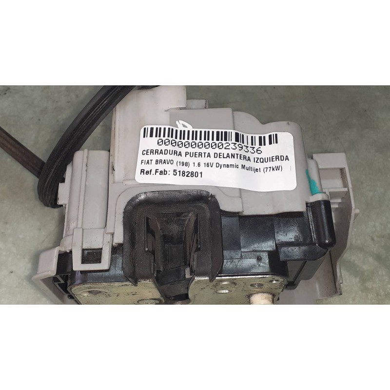 Recambio de cerradura puerta delantera izquierda para fiat bravo (198) 1.6 16v dynamic multijet (77kw) referencia OEM IAM 518280