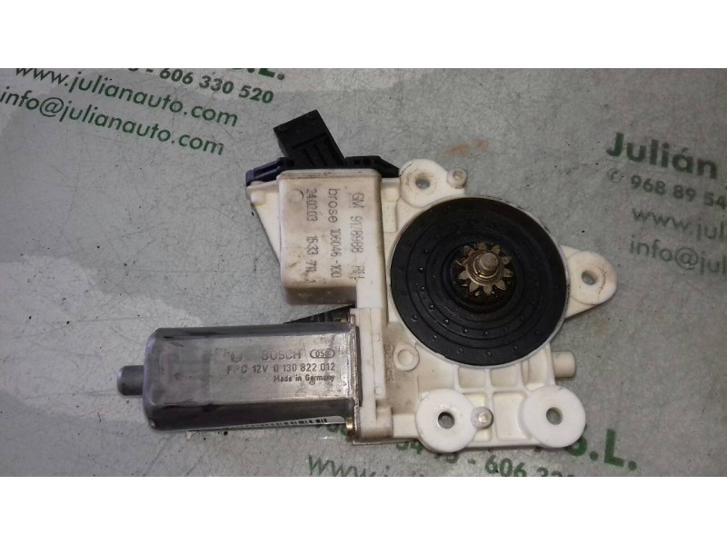 Recambio de motor elevalunas delantero derecho para opel vectra c berlina comfort referencia OEM IAM 9178988 0130822012 10604610 Recambio de motor elevalunas delantero derecho para opel vectra c berlina comfort referencia OEM IAM 9178988 0130822012 10604610