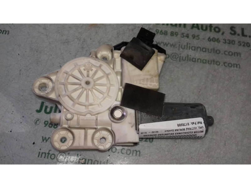 Recambio de motor elevalunas delantero derecho para opel vectra c berlina comfort referencia OEM IAM 9178988 0130822012 10604610 Recambio de motor elevalunas delantero derecho para opel vectra c berlina comfort referencia OEM IAM 9178988 0130822012 10604610