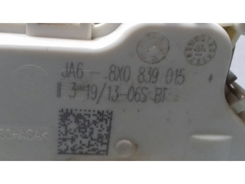 Recambio de cerradura puerta trasera izquierda para audi a1 sportback (8xa) ambition referencia OEM IAM JA68X0839015 8X0839015 6