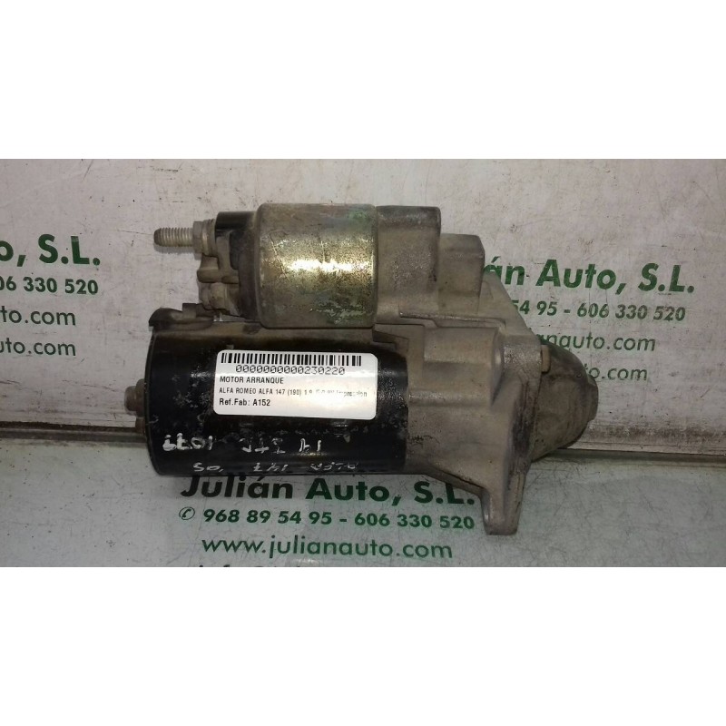 Recambio de motor arranque para alfa romeo 147 (190) 1.9 jtd 8v impression referencia OEM IAM A152 0001108202 BOSCH