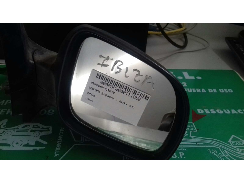 Recambio de retrovisor derecho para seat ibiza (6k1) select referencia OEM IAM   MANUAL Recambio de retrovisor derecho para seat ibiza (6k1) select referencia OEM IAM   MANUAL