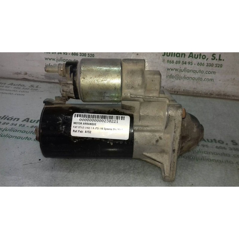 Recambio de motor arranque para fiat stilo (192) 1.9 jtd 115 dynamic sky window referencia OEM IAM A152 0001108202 BOSCH