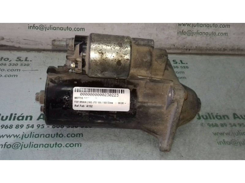Recambio de motor arranque para fiat brava (182) jtd 105 / 100 clima referencia OEM IAM A152 0001108202 BOSCH