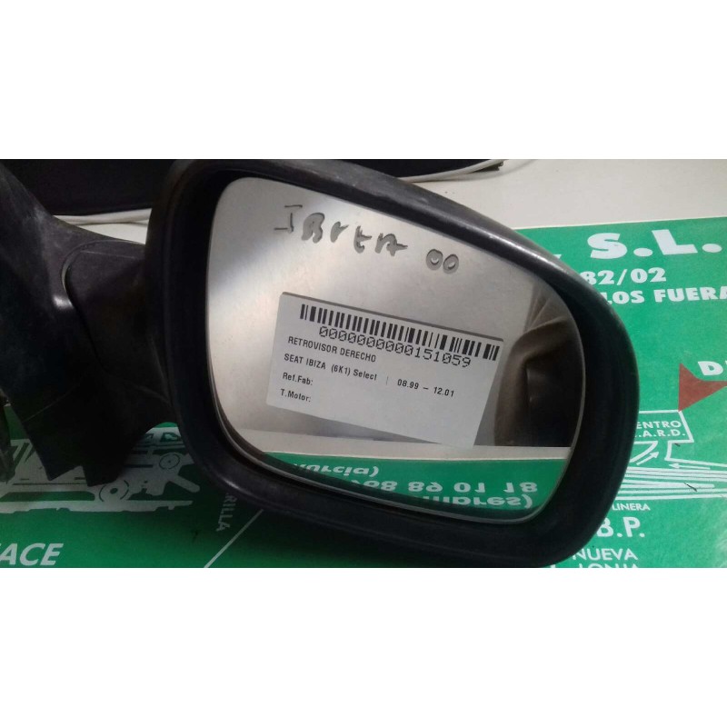 Recambio de retrovisor derecho para seat ibiza (6k1) select referencia OEM IAM   MANUAL