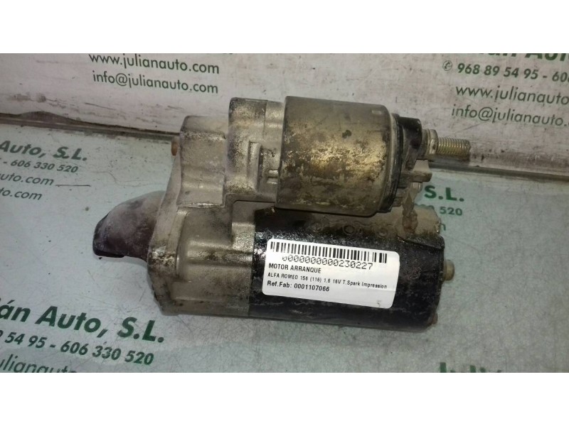 Recambio de motor arranque para alfa romeo 156 (116) 1.6 16v t.spark impression referencia OEM IAM 0001107066  BOSCH