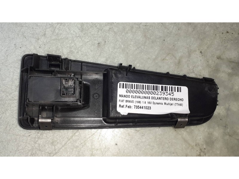 Recambio de mando elevalunas delantero derecho para fiat bravo (198) 1.6 16v dynamic multijet (77kw) referencia OEM IAM 73544102
