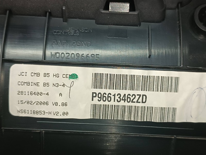 Recambio de cuadro instrumentos para citroen c4 berlina collection referencia OEM IAM 96613462ZD 281143604 JOHNSON CONTROLS