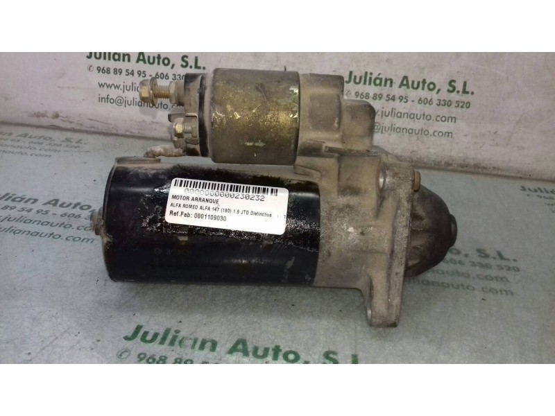 Recambio de motor arranque para alfa romeo 147 (190) 1.9 jtd distinctive referencia OEM IAM 0001109030  BOSCH