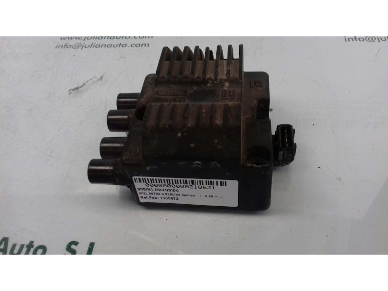 Recambio de bobina encendido para opel astra g berlina comfort referencia OEM IAM 1103872 10487489 4 PINES