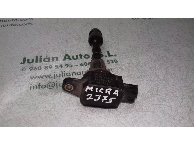 Recambio de bobina encendido para nissan micra (k12e) acenta referencia OEM IAM AIC6207J 22448AX001 HANSHIN
