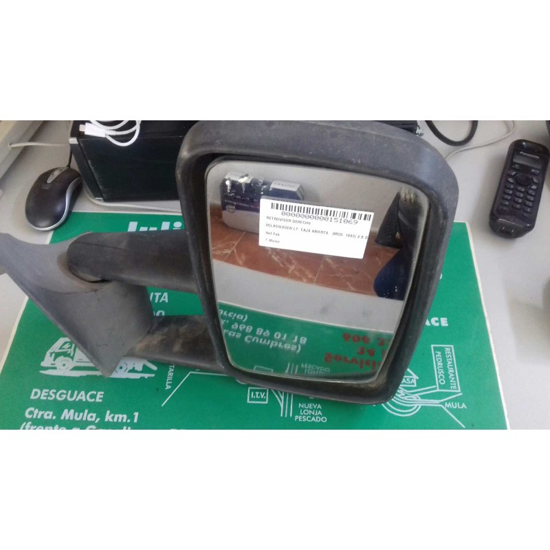 Recambio de retrovisor derecho para volkswagen lt caja abierta (mod. 1997) 2.5 diesel cat (agx) referencia OEM IAM   MANUAL