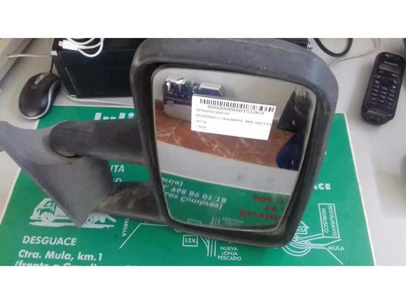 Recambio de retrovisor derecho para volkswagen lt caja abierta (mod. 1997) 2.5 diesel cat (agx) referencia OEM IAM   MANUAL