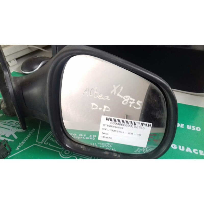 Recambio de retrovisor derecho para seat altea xl (5p5) reference referencia OEM IAM   ELECTRICO