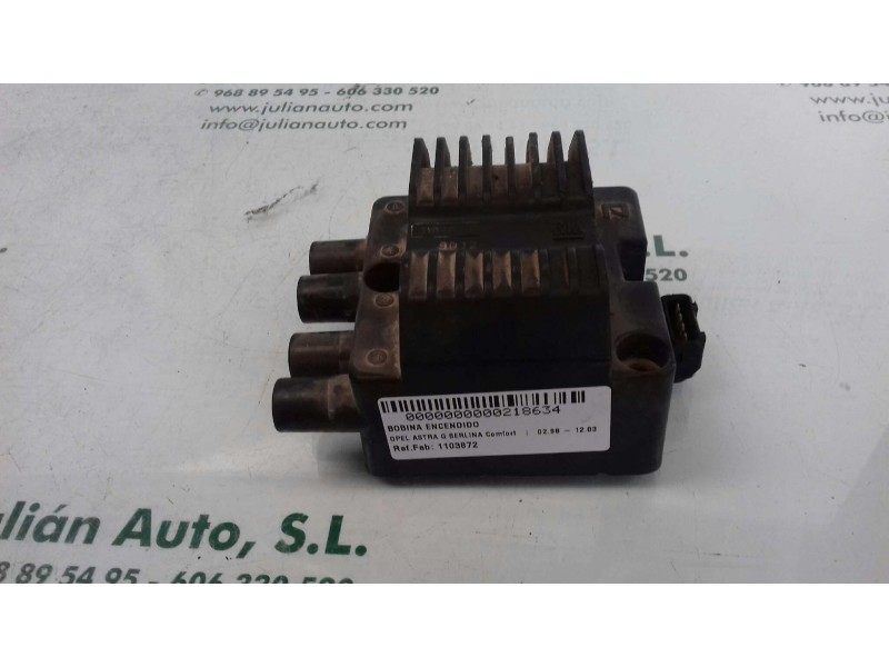 Recambio de bobina encendido para opel astra g berlina comfort referencia OEM IAM 1103872 10187489 4 PINES Recambio de bobina encendido para opel astra g berlina comfort referencia OEM IAM 1103872 10187489 4 PINES