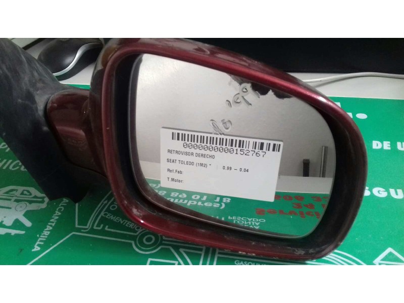 Recambio de retrovisor derecho para seat toledo (1m2) referencia OEM IAM   MANUAL Recambio de retrovisor derecho para seat toledo (1m2) referencia OEM IAM   MANUAL