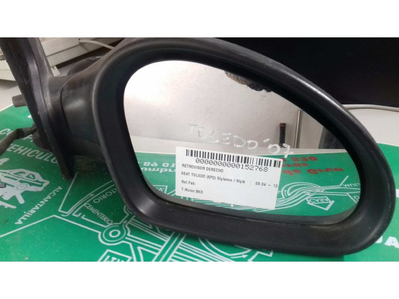 Recambio de retrovisor derecho para seat toledo (5p2) stylance / style referencia OEM IAM   ELECTRICO