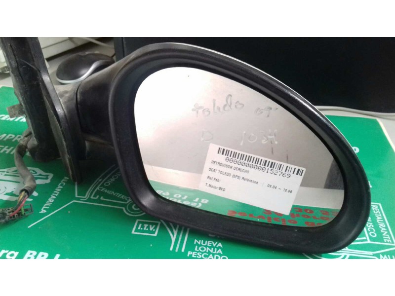 Recambio de retrovisor derecho para seat toledo (5p2) reference referencia OEM IAM   ELECTRICO