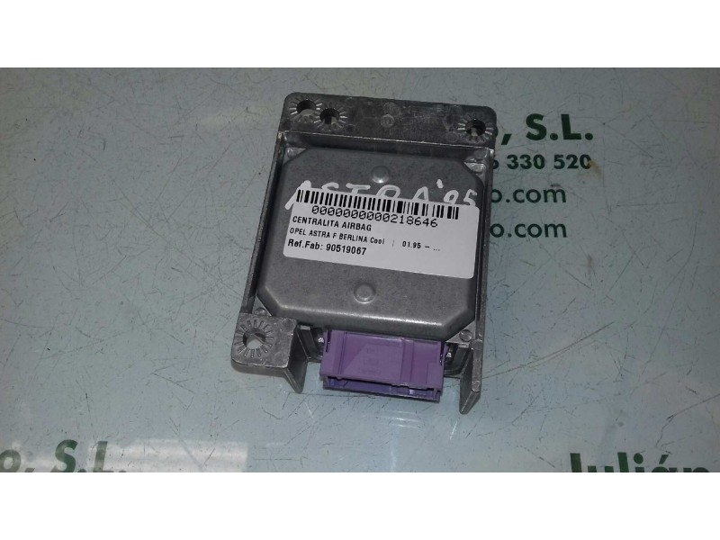 Recambio de centralita airbag para opel astra f berlina cool referencia OEM IAM 90519067 5WK4113 SIEMENS