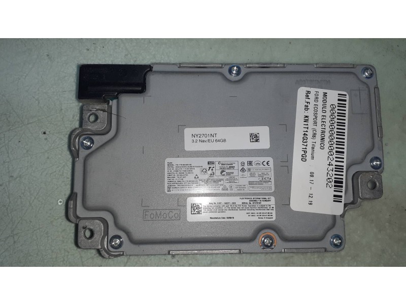 Recambio de modulo electronico para ford ecosport (cr6) titanium referencia OEM IAM KN1T14G371PGD NY2701NT GPS