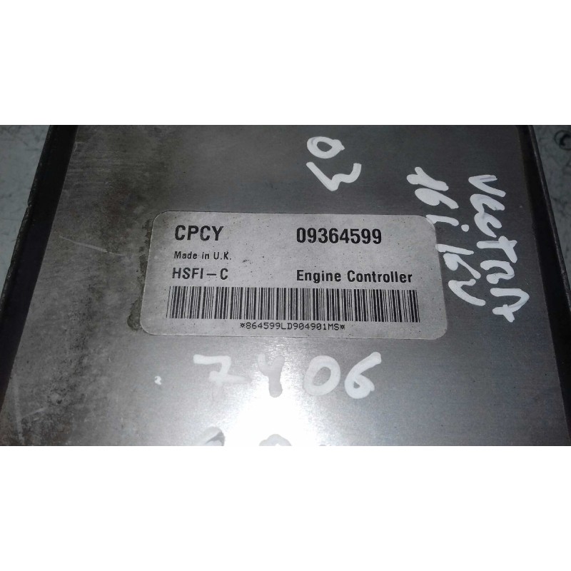 Recambio de centralita motor uce para opel vectra c berlina elegance referencia OEM IAM 09364599 D99004 KIT - DELCO