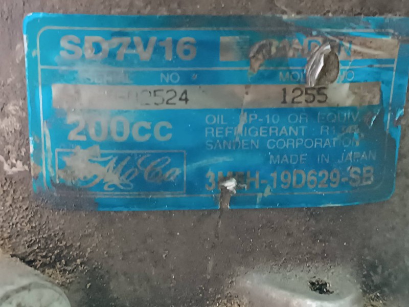 Recambio de compresor aire acondicionado para ford focus berlina (cap) ambiente (d) referencia OEM IAM 3M5H19D629SB SD7V16 SANDE