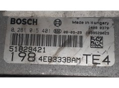 Recambio de centralita motor uce para fiat bravo (198) 1.6 16v dynamic multijet (77kw) referencia OEM IAM 0281015401 51829421 BO 2