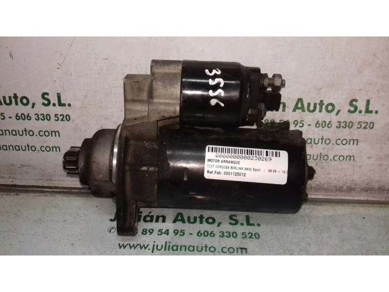 Recambio de motor arranque para seat cordoba berlina (6k2) sport referencia OEM IAM 0001125012  