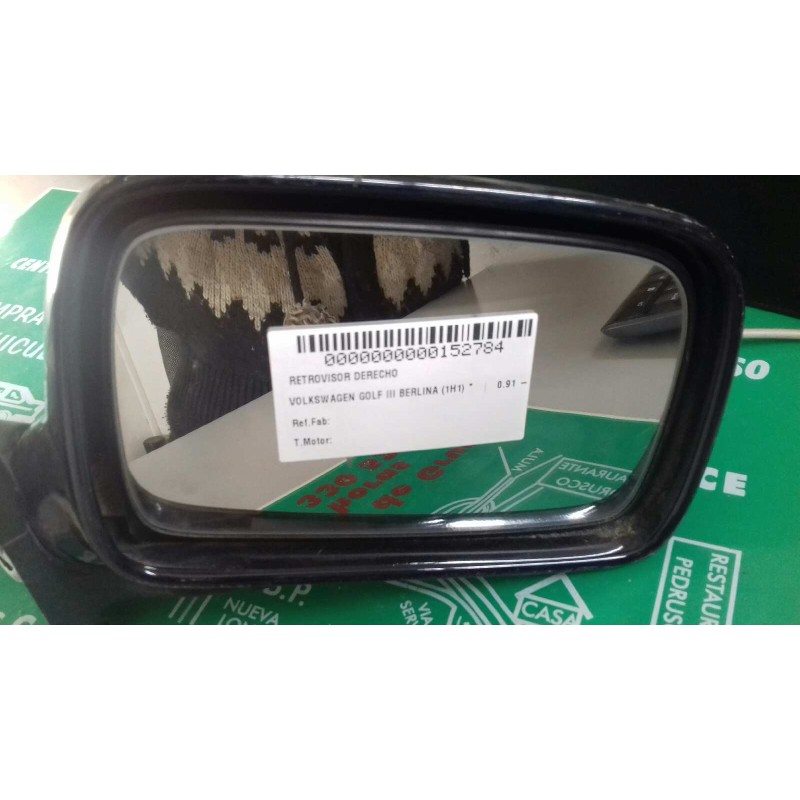 Recambio de retrovisor derecho para volkswagen polo berlina (6n1) referencia OEM IAM   MANUAL