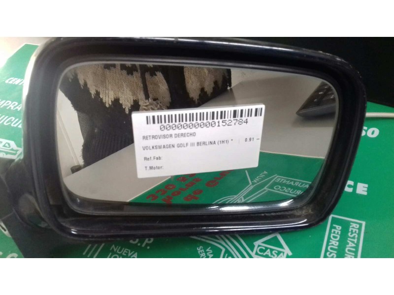 Recambio de retrovisor derecho para volkswagen polo berlina (6n1) referencia OEM IAM   MANUAL