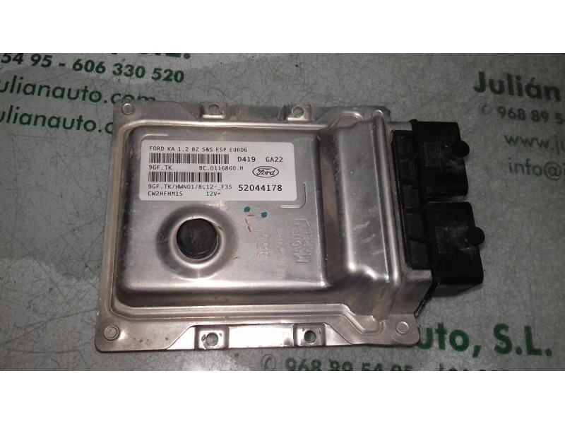 Recambio de centralita motor uce para ford ka (ccu) titanium referencia OEM IAM 52044178 BC0116860H MAGNETI MARELLI