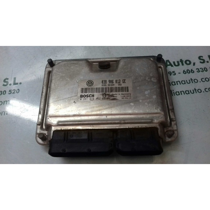 Recambio de centralita motor uce para skoda fabia (6y2/6y3) classic referencia OEM IAM 038906012GE 0281010862 KIT - BOSCH