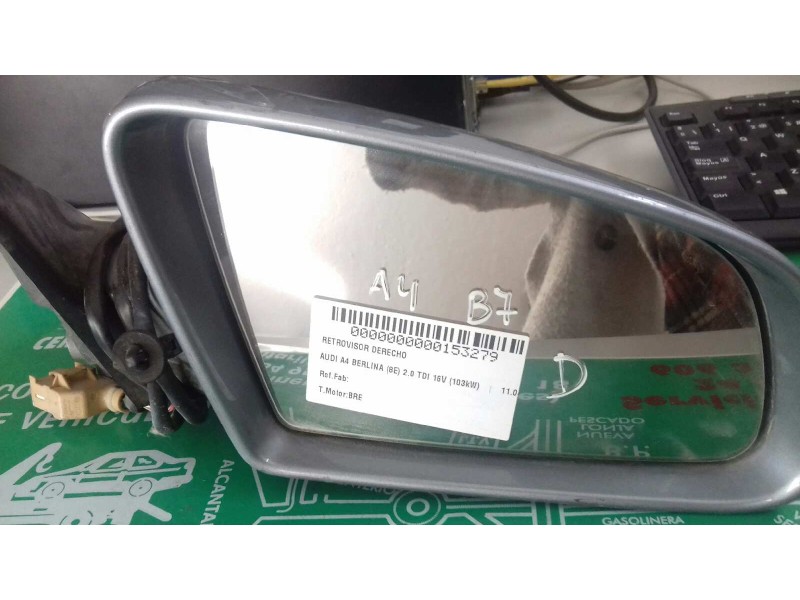 Recambio de retrovisor derecho para audi a4 berlina (8e) 2.0 tdi 16v (103kw) referencia OEM IAM   ELECTRICO