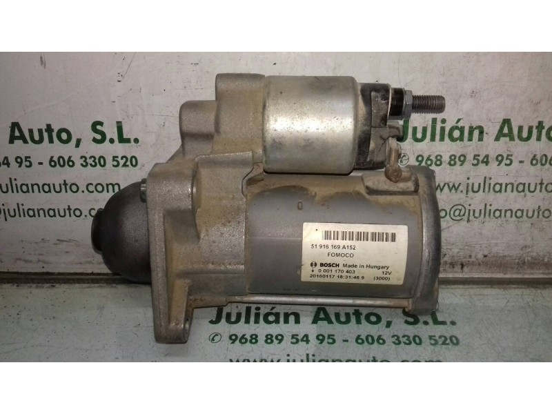 Recambio de motor arranque para ford ka (ccu) titanium referencia OEM IAM 51916169 0001170403 BOSCH