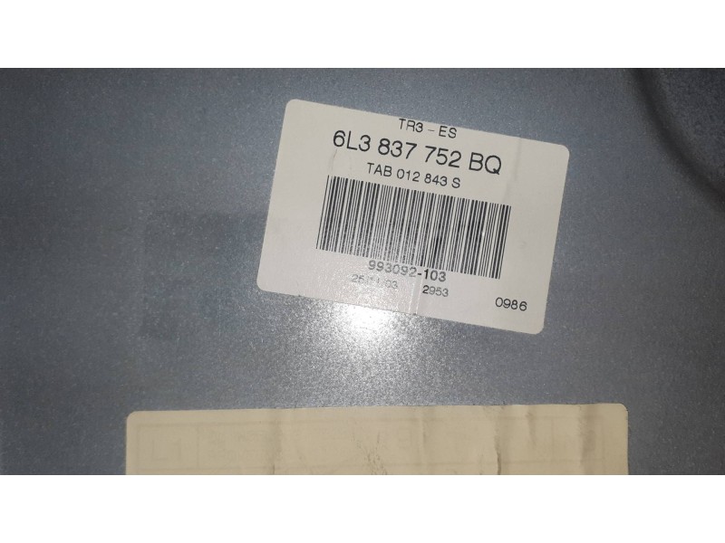 Recambio de elevalunas delantero derecho para seat ibiza (6l1) fresh referencia OEM IAM 6L3837752BQ 6L3837756N ELECTRICO
