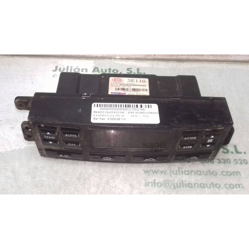 Recambio de mando calefaccion / aire acondicionado para kia sorento 2.5 crdi ex referencia OEM IAM 972503E110 3E110 