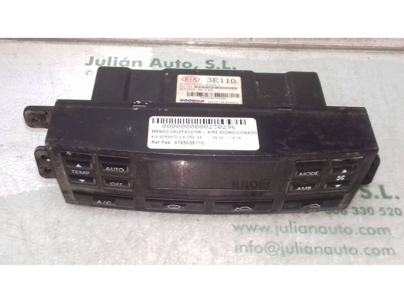 Recambio de mando calefaccion / aire acondicionado para kia sorento 2.5 crdi ex referencia OEM IAM 972503E110 3E110 