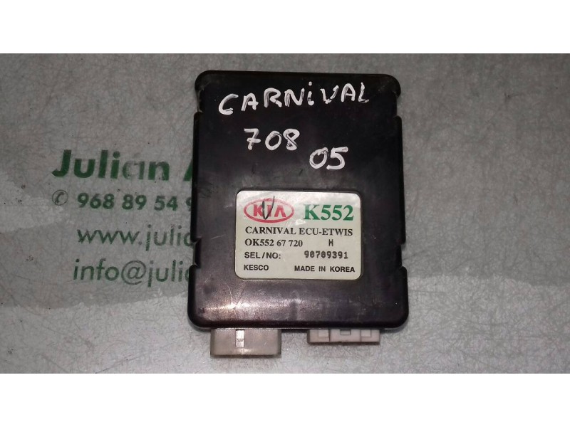 Recambio de modulo electronico para kia carnival td ls referencia OEM IAM 0K55267720 90709391 K552