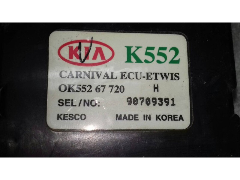 Recambio de modulo electronico para kia carnival td ls referencia OEM IAM 0K55267720 90709391 K552