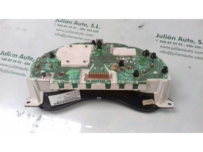 Recambio de cuadro instrumentos para opel corsa b eco referencia OEM IAM 81117906 90534403 87001297