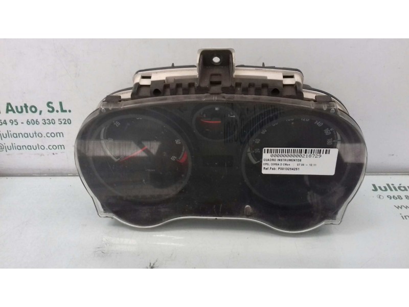 Recambio de cuadro instrumentos para opel corsa d cmon referencia OEM IAM P0013264261 1303304 ET