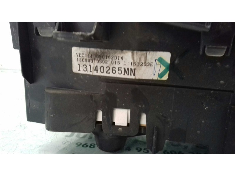 Recambio de cuadro instrumentos para opel meriva cosmo referencia OEM IAM 13140265MN 110080162014 VDO