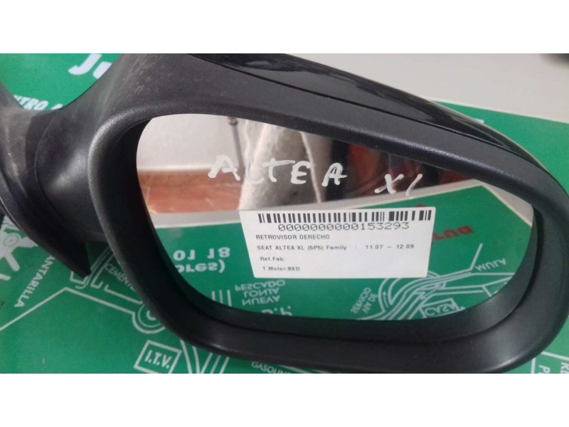 Recambio de retrovisor derecho para seat altea xl (5p5) family referencia OEM IAM   ELECTRICO