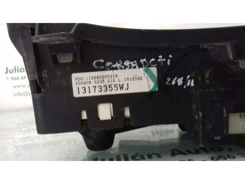 Recambio de cuadro instrumentos para opel corsa c essentia referencia OEM IAM 13173355WJ 110080005026 VDO