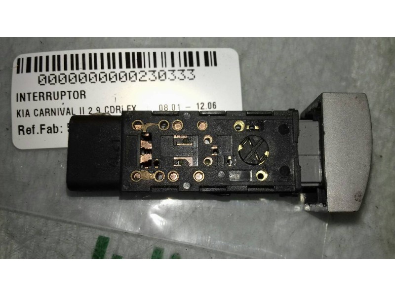 Recambio de interruptor para kia carnival ii 2.9 cdri ex referencia OEM IAM 50114M 4+2 PINES ANTINIEBLAS