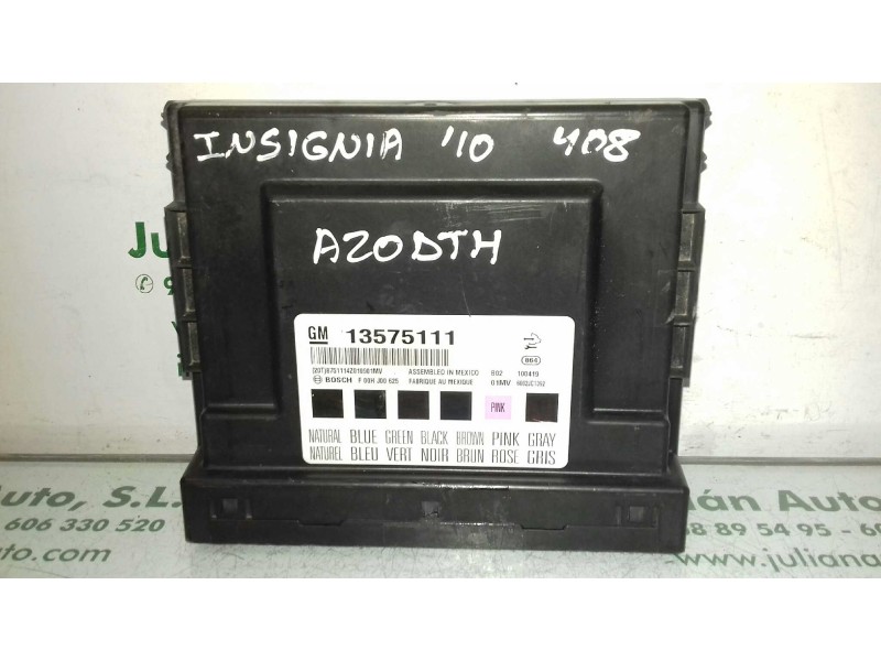 Recambio de centralita motor uce para opel insignia berlina edition referencia OEM IAM 0281017105 55576906 KIT - BOSCH